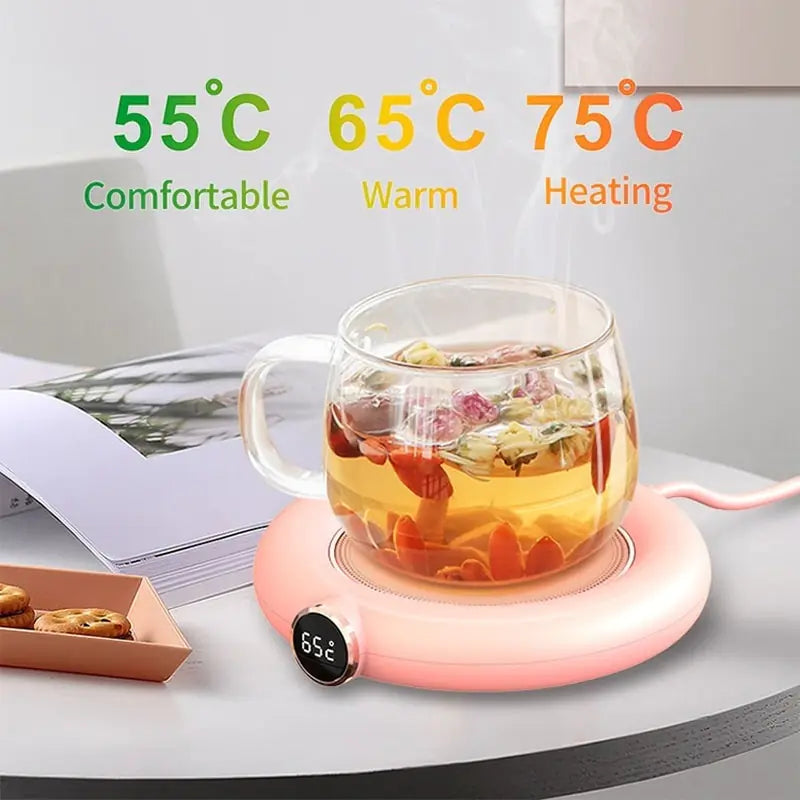 SB Cup Warmer: Portable, 3-Gear Thermostatic Heating Coaster